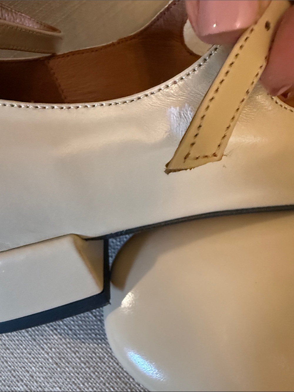 Maeve Anthropologie Classic Cream Mary Jane Double Strap Pumps - Picture 3 of 4